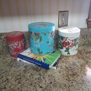 The Pioneer Woman Floral Canister Set - Red, Blue, White